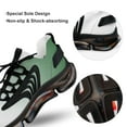 thumbnail image 7 of Aesthetic Leaf Green And White Gradient Walking Shoes for Men Woman Lightweight Tennis Fashion Elastic Sports Shoes Cushion Basketball Shoes, 7 of 7