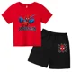 thumbnail image 3 of Conjunto de camiseta y pantalones cortos de algodón para niños de Marvel Spider-Man de verano, conjunto de ropa de ocio para niños de 3 a 12 años con estampado de dibujos animados para niñas, 3 of 5