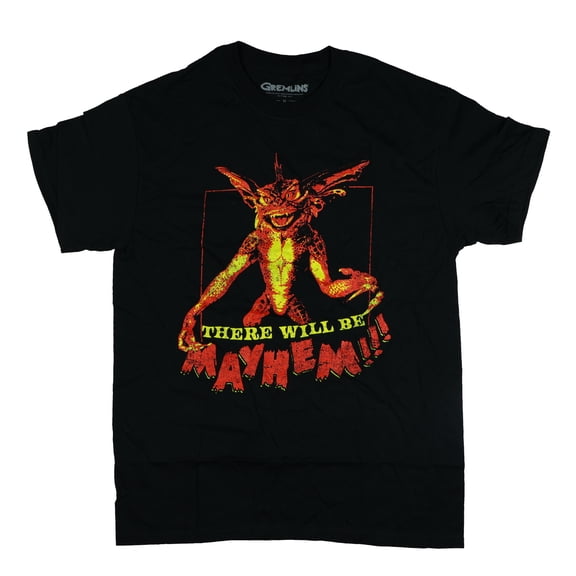 Gremlins T-Shirt Men's There Will Be Mayhem Adult Short Sleeve Tee