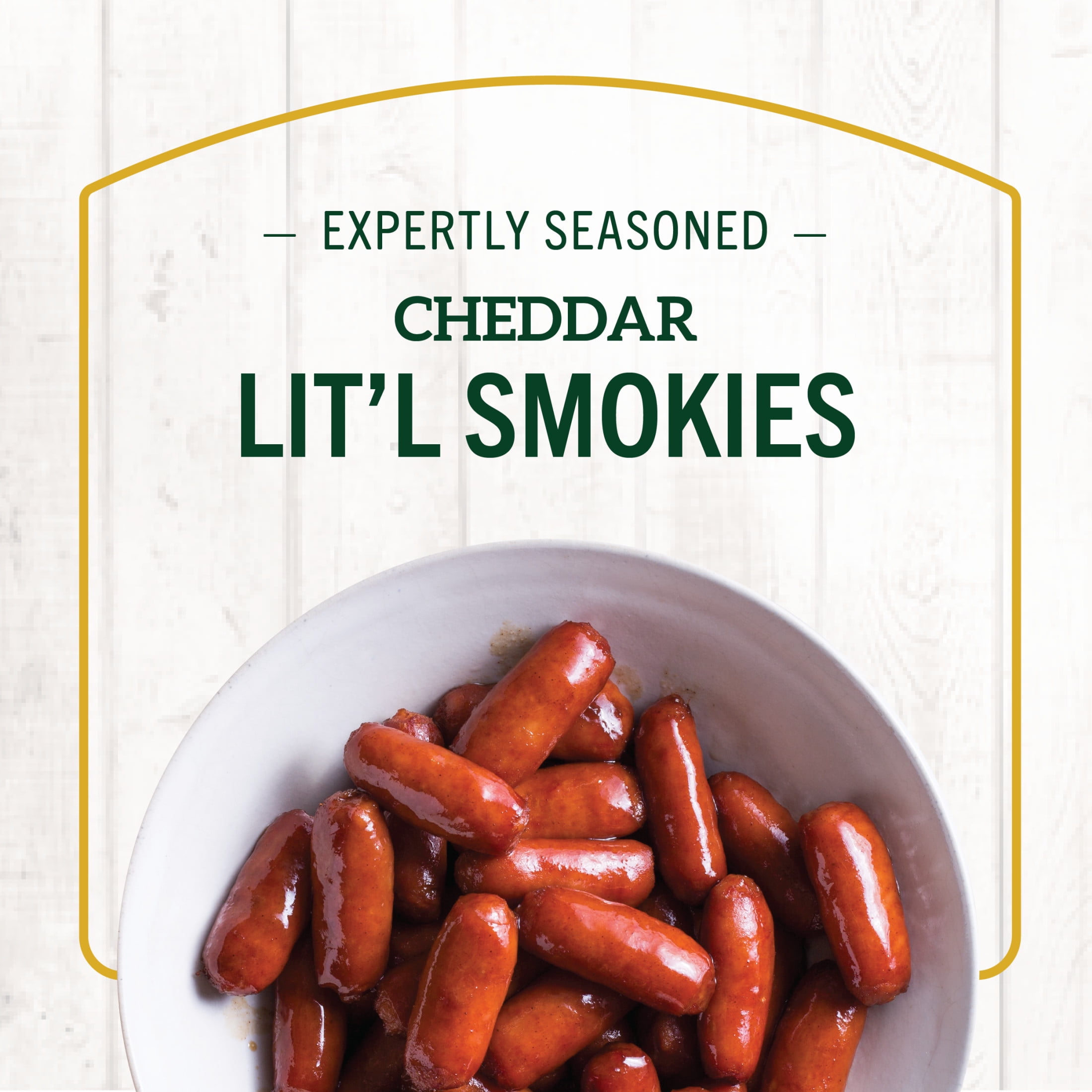 Hillshire Farm Cheddar Lit'l Smokies Smoked Sausage Links, 13 oz