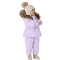 thumbnail image 5 of KAUOD Girls 2 Piece Snowsuits Winter Snowboard Waterproof Ski Jackets Bib Snowpants Set Kids Warm Snow Suits Overall Outfits, 5 of 7