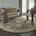 thumbnail image 6 of Nourison India House Persian Charcoal/Ivory Area Rug, 6 of 8