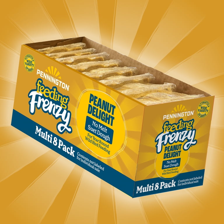 Pennington Feeding Frenzy Peanut Delight Value Pack, 8 Suet Cakes