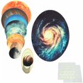 thumbnail image 2 of 1 juego de pegatinas de pared fluorescentes del sistema solar del planeta, pegatinas de pared luminosas del universo, planeta, galaxia, habitación de los niños, dormitorio, 2 of 5