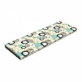 thumbnail image 1 of Vintage Bench Pad, Abstract Pattern of Old Fashioned Exotic Flowers Retro Revival Blossoms, HR Foam Cushion with Decorative Fabric Cover, 45" x 15" x 2", Seafoam Brown Green, by Ambesonne, 1 of 3