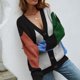 thumbnail image 3 of Cárdigan de punto para mujer, cárdigan de punto con cuello en V, cárdigan de punto, abrigo, diseño de última generación, 3 of 7