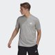 thumbnail image 2 of Camiseta adidas FR para hombre gris jaspeado/blanco talla S, 2 of 9