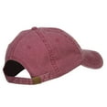 thumbnail image 4 of Santa's Sleigh Embroidered Washed Cap - Maroon OSFM, 4 of 5