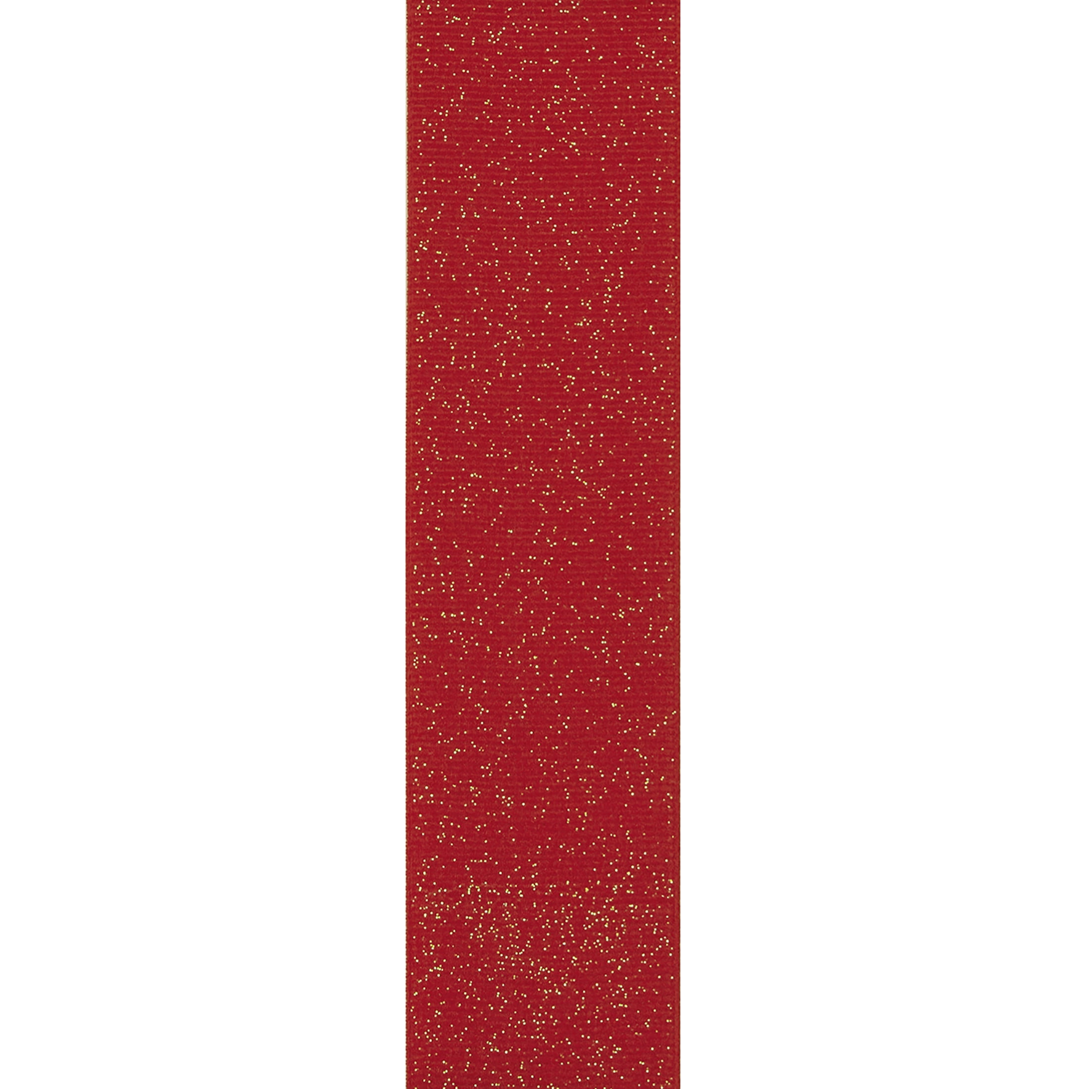 (3 pack) Offray Ribbon, Red 1 1/2 inch Grosgrain Glitter Polyester Ribbon for Sewing, Crafts, and Gifting, 9 feet, 1 Each