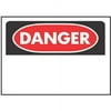 HY-KO Products 523 Danger Blank Heavy Duty Plastic OSHA Sign, 10" x 14", Black/White
