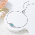 thumbnail image 7 of JKR 925 Sterling Silver Topaz Birthstone Bracelet for Women Dainty Infinity Bracelet Fine Jewelry Birthday Gifts for Her Mom Wife, 7 of 7