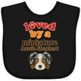 thumbnail image 3 of Inktastic Miniature Australian Shepherd Mini Aussie Boys or Girls Baby Bib, 3 of 4