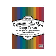 Premium Cdstk Pk 8.5x11 48pc Ast Textured Deep Tones