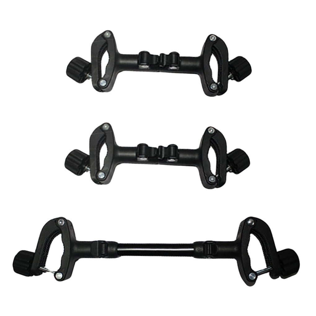 LEORX Adjustable Baby Stroller Connector Black 1Set 9.4X3.5X1.2In