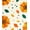 Orange Yellow Green White, Pattern 1, variant on Design&I 8'x10' Washable Area Rug Sleek Flatweave Pet Friendly Abstract Sunflower Petal Motif Contemporary Decorative Orange for King Size Bedroom, Under Bed