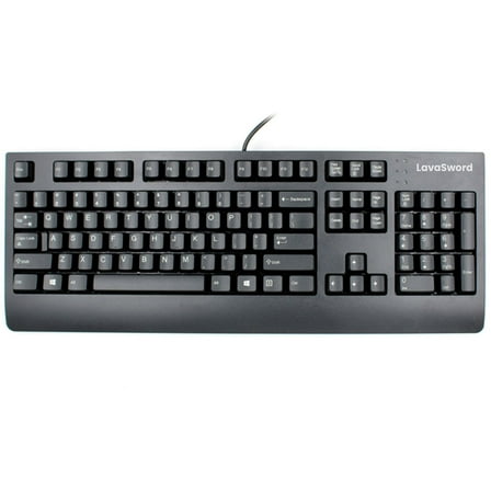 LavaSword Keyboards, Black 104 Keys with Numeric Pad, Slim and Flexible Design