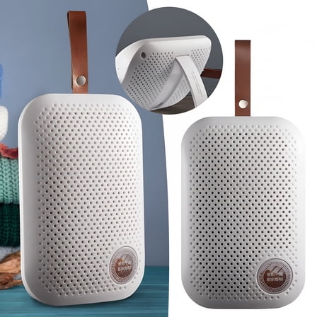 HIBIBUD Rechargeable Small Dehumidifier Portable Dehumidifiers for Bedroom Bathroom High Efficiency for Closet Bookcases White,Plastic,1*Dehumidifier Set