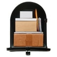 thumbnail image 3 of Gibraltar Mailboxes Stanley Extra-Large Capacity Galvanized Steel Black, Post-Mount Mailbox, ST200B00, 3 of 8