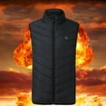 thumbnail image 7 of Unisex Heated Vest Fast Warm Up Usb Smart Temperature Control Electric Warming Vest 2 Heat Zones Sleeveless Zip Up Outerwear Heating Clothing Thermal Men Heated Vest, 7 of 7