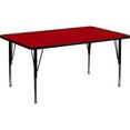thumbnail image 1 of Pemberly Row 26" x 48" x 24" Thermal Fused Laminate Top Activity Table in Red, 1 of 2