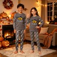 thumbnail image 5 of Playful Family Matching Halloween PJs Set, Cute Spooky Long Sleeve Sleepwear Loungewear Outfits for Family Movie Evening, 5 of 5