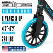 Madd Gear Eclipse Commuter Scooter with 200mm Blue Wheels - Suitable for Kids and Adults