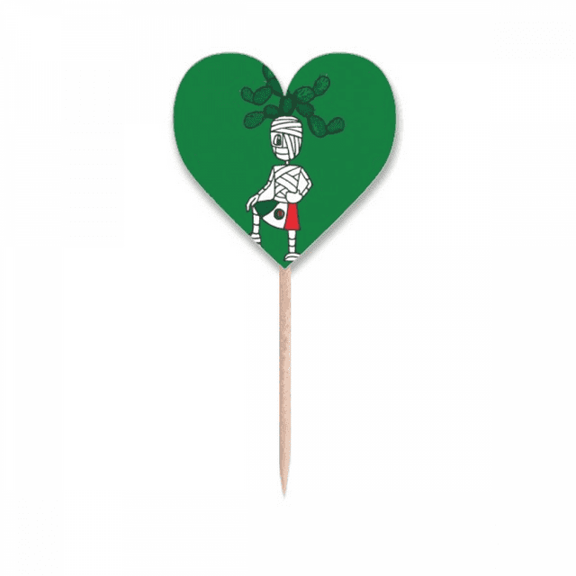 Mexicain cactus Cheveux Football Sport Cure-Dent Drapeaux Coeur Lable Cupcake Pics
