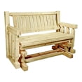 thumbnail image 1 of Montana Woodworks Homestead 19" Hand-Crafted Transitional Wood Glider in Gold, 1 of 4