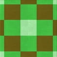 thumbnail image 1 of Ahgly Tapis d'Intérieur Lavable en Machine Carré Transitionnel Vert Olive, 7 Pieds Carré, 1 of 7