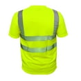 thumbnail image 5 of 2 Pack-High Visibility Short Sleeve T-Shirt Hi Vis Green Work Safety Reflective Tape Class 2 Size: Small, 5 of 5