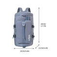 thumbnail image 2 of Mochila deportiva de viaje - Bolsa impermeable de gimnasio de 45L con compartimento para zapatos y separación húmeda/seca para natación, yoga y fitness, 2 of 2