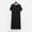 Black, variant on Joau Women's Solid Nightgown Cotton Comfy Short Sleeve Sleepwear Wide Strap Crewneck Sleepshirts Loose Soft Pajama Sleep Dress S-XL