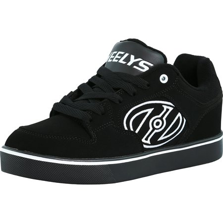 Heelys Motion Plus Black / White Ankle-High Leather Skateboarding Shoe - 8M (Best Skateboarding Shoes 2019)