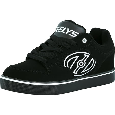 Heelys Motion Plus Black / White Ankle-High Leather Skateboarding Shoe - 8M