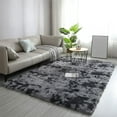thumbnail image 2 of pdqouc Soft Indoor Shaggy Modern Area Rugs Furry Living Room Carpets For Children Bedroom Home Decor Rug Olive Throw Blanket for Couch Footed Blanket Soft Christmas Blankets, 2 of 3