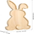 thumbnail image 2 of ACDANC 2026 New Rabbit Shaped Charcuterie Board Wood Bunny Cutting Tray Cheese Platter Serving Board Platter Dessert Serving Tray Holiday Salad Dish Fruit Plate, 2 of 7