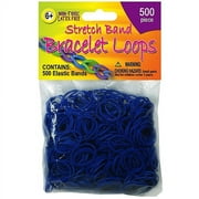 Stretch Band Bracelet Loops 500/Pkg-Royal