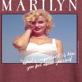 thumbnail image 3 of Marilyn Monroe - What's Important - Women's Lightweight French Terry Long Sleeve Shirt, 3 of 5