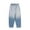 Men Blue Pants, variant on Tuphregyow Men's Fashionable Gradient Pocket Pants Classic Stretch Regular Casual Trousers with Comfortable Loose Pleats and Multiple Pockets for a Trendy and Versatile Look Light Blue XXL