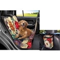 thumbnail image 4 of Pzuqiu Mandala Flower Dog Car Seat Cover for Back Seat Scratchproof Waterproof Pet Backseat Covers Large Space with Dogs Bandanas Handkerchief Hanging Car Carbage Bag, 4 of 6