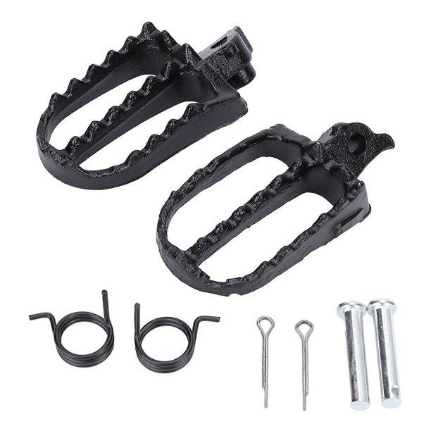 1 Pair 8mm/0.31in Steel Foot Pegs Rest Pedal Replacement for Taotao 50cc 70cc 90cc 110cc 125cc Dirtbike Motocross