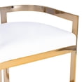 thumbnail image 5 of Butler Specialty Clarence Faux Leather Counter Stool In Gold And White, 5 of 5