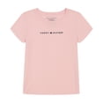 thumbnail image 1 of Camiseta Tommy Hilfiger para niñas, manga corta, 3T, algodón rosa, 1 of 3