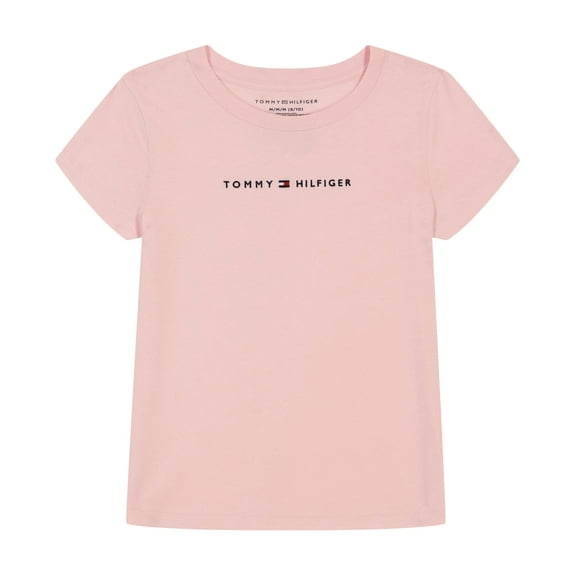 Camiseta Tommy Hilfiger de manga corta para niñas de 12 a 14 años, color rosa