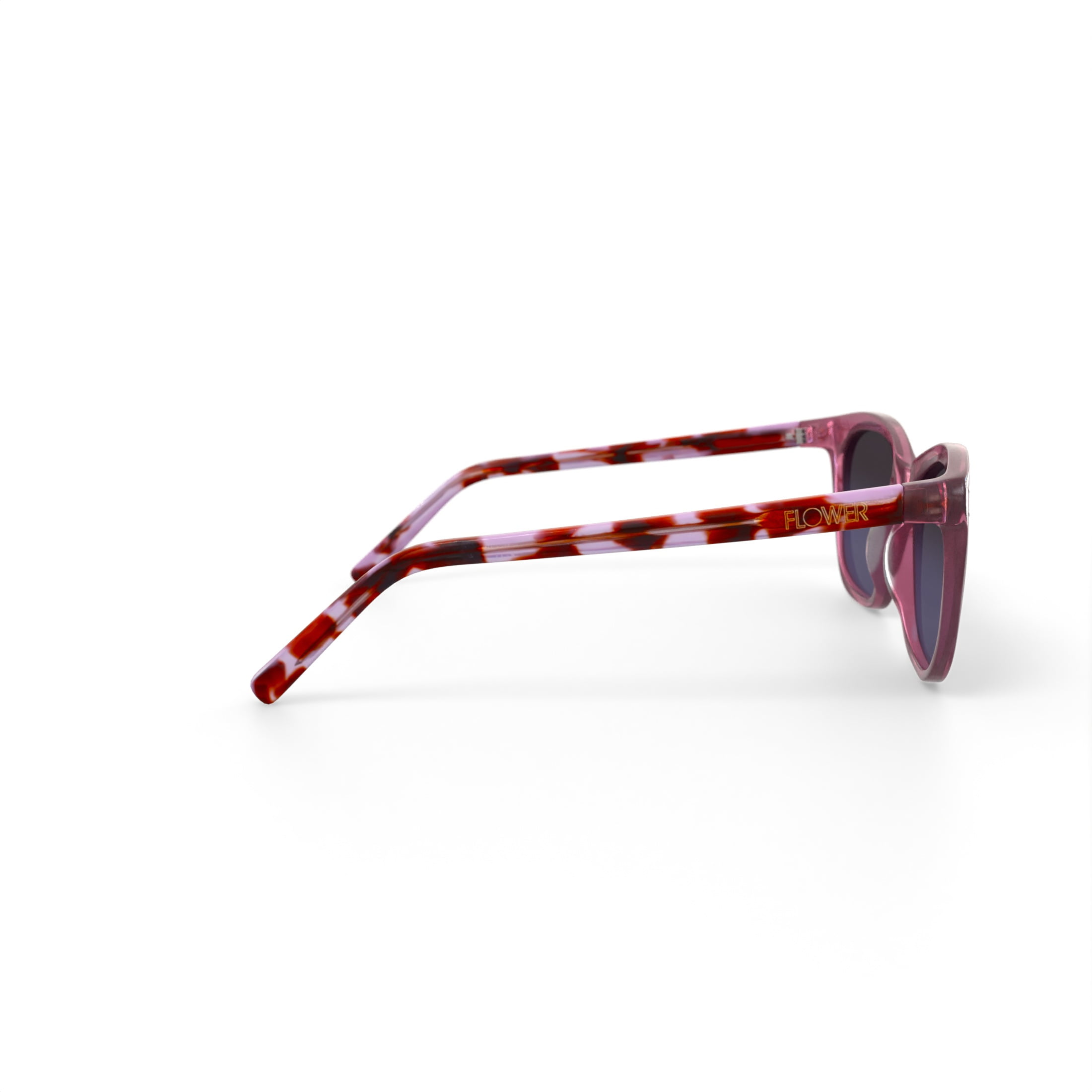 FLOWER Women's Rx'able Fashion Sunglasses, FLR1003 - Sophie, Blush, 55-18-135, with Case