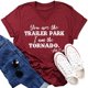 thumbnail image 1 of Xuyuer Women's Tshirt Women Funny Letter Print Short Sleeve Round Neck T Shirt Summer Vacation Tees Graphic Shirts Sayings Short Sleeve Vacation Casual Blouse Thankful Tee, 1 of 3
