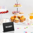 thumbnail image 3 of 20Pcs 4 x 3 Inches Mini Chalkboard Table Tent Sign Chalkboard Buffet Tags Food Label for Party Tabl, 3 of 5