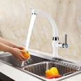 thumbnail image 2 of Agua Potable Llave, Solo grifo de agua fría Grifo de agua de plástico ABS para fregadero de cocina Accesorios para lavabo de ba?o G1 / 2(#1) EOTVIA NO, 2 of 4