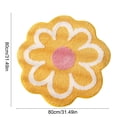 thumbnail image 3 of MMJ Bathroom Rugs Flower Shape Soft Absorbent Antiskid Bath Mat for Bathroom Floor Door 31.5x31.5in, 3 of 6