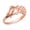 Rose, variant on 10k Yellow Gold Sea Turtle Daisy Flower Nature Ring (Size 9)